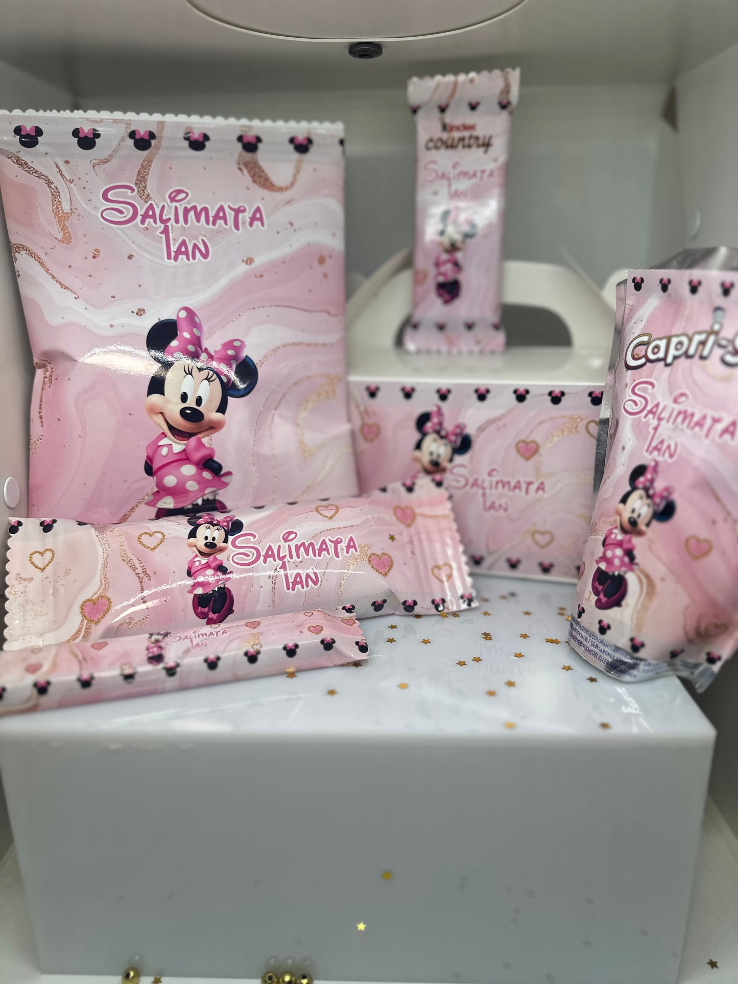 Box cadeau à garnir Minnie Mouse