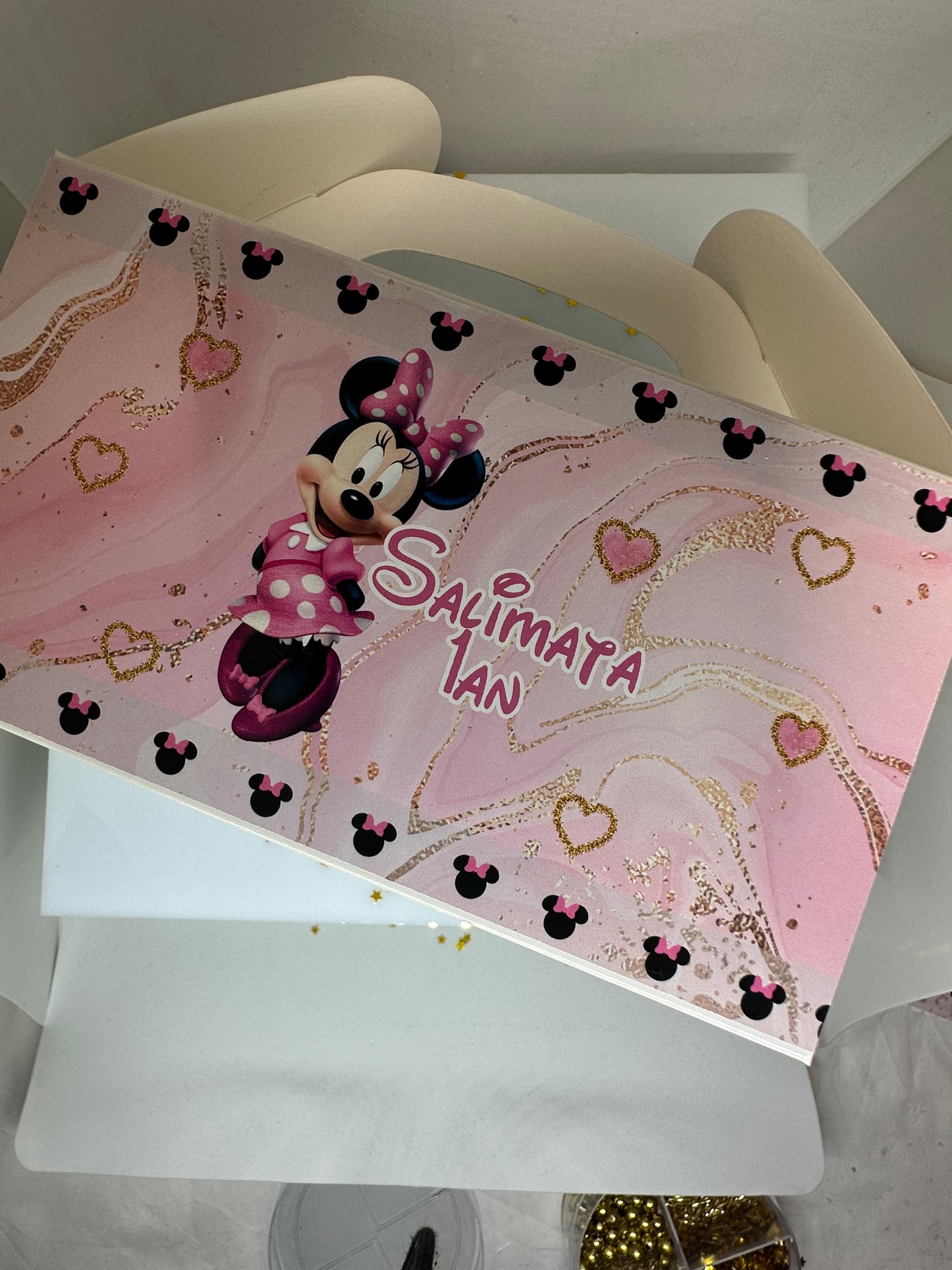 Box cadeau à garnir Minnie Mouse