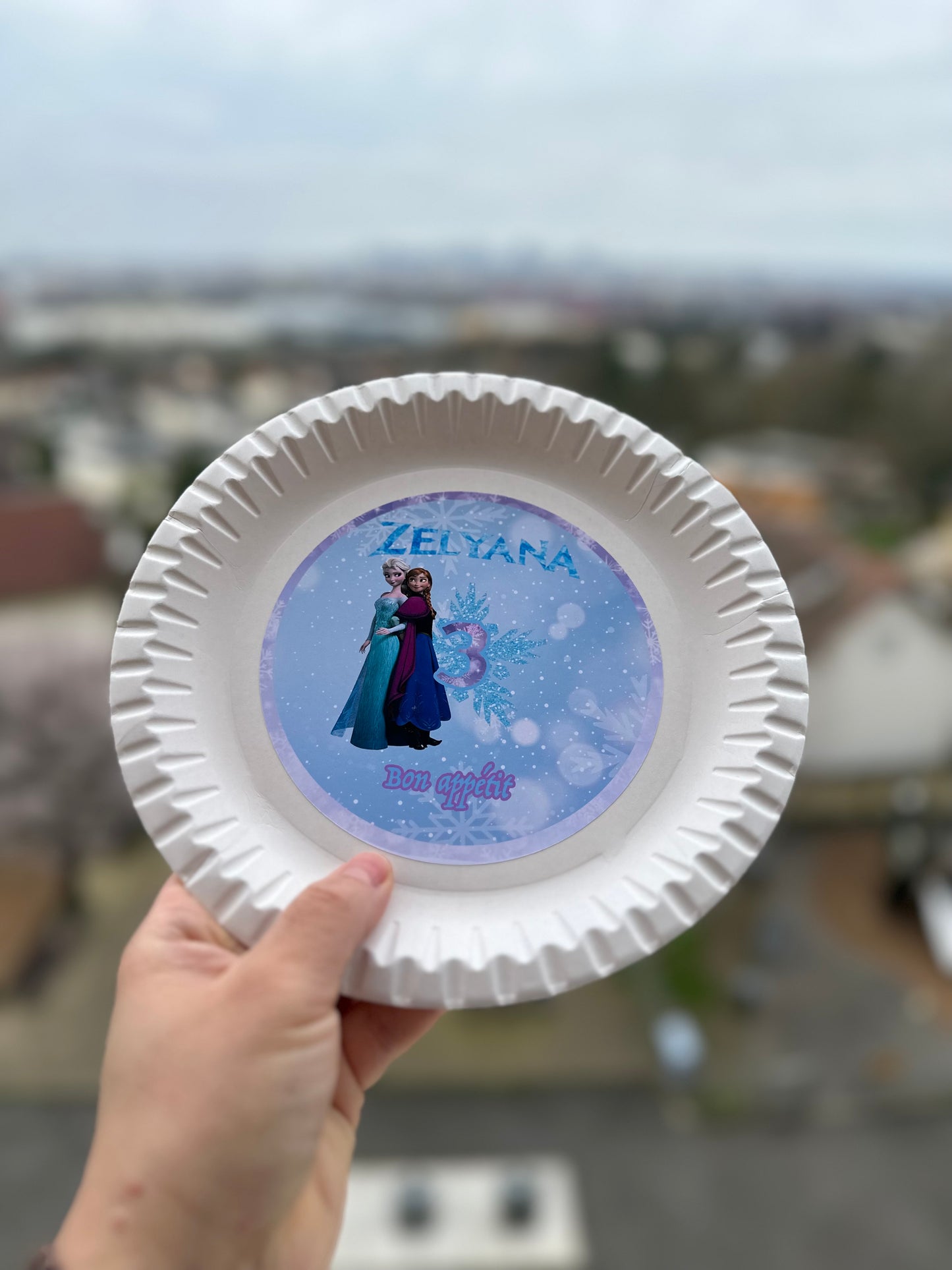 Assiette personnalisée Reine des neiges